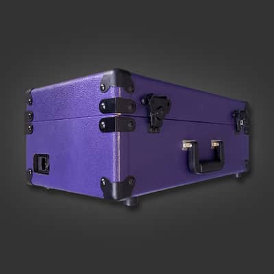 Monorocket 6U 90HP powered Eurorack case in purple Tolex image 2