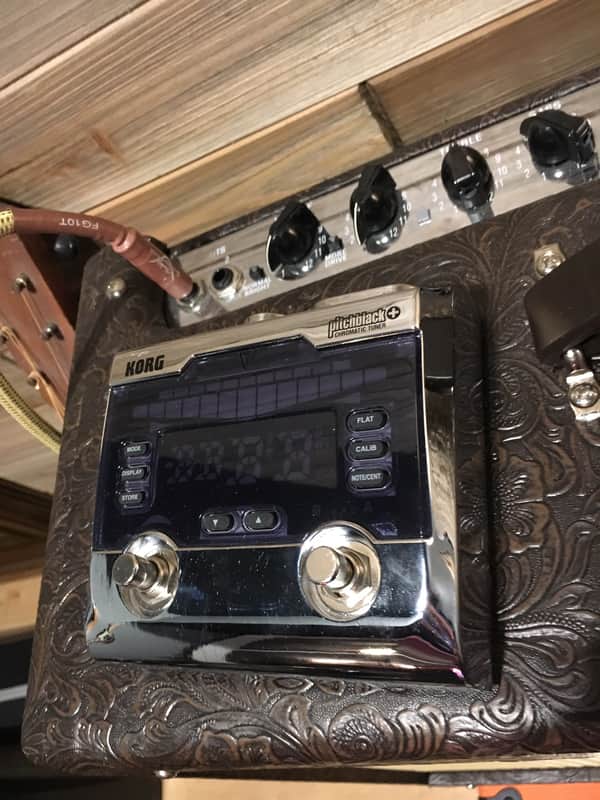 Korg PB-02 CR Pitchblack+ Limited Edition Chromatic Guitar/Bass Tuning Pedal image 1