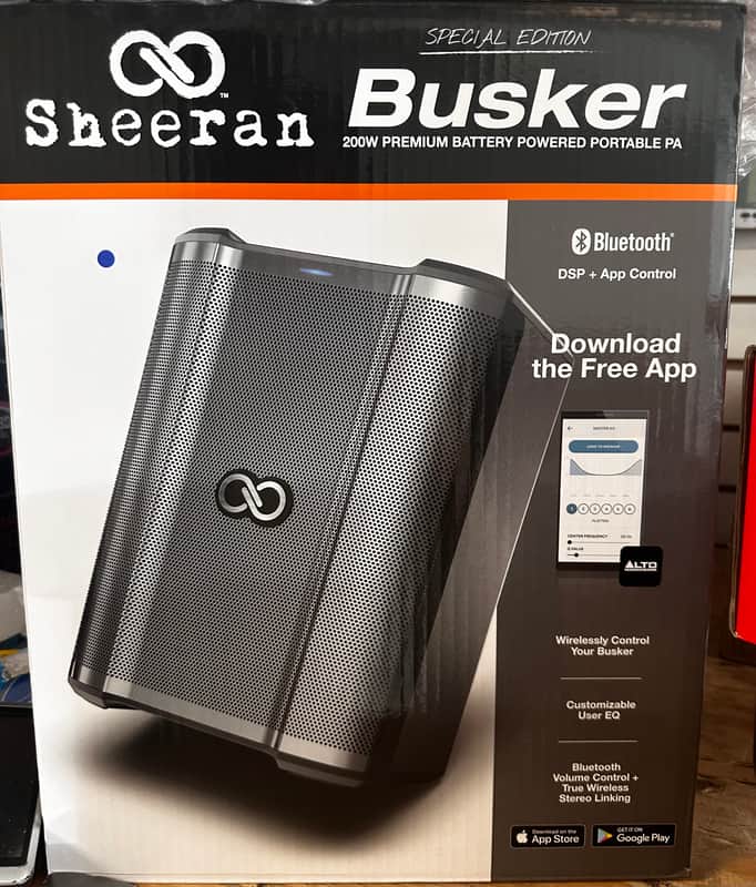 Sheeran Special Edition Busker Portable PA System - Like New image 1