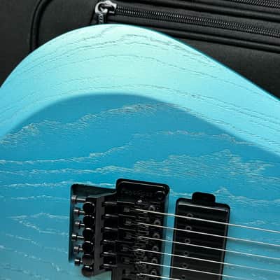 Kiesel A2 6 6-string Guitar with Gig Bag - Blue Mist Metallic image 4