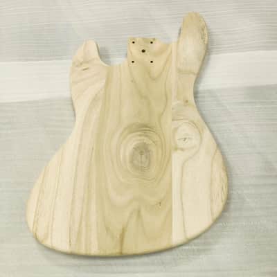 Unfinished DIY Project Paulownia Wood Jazz Bass Style Body image 8