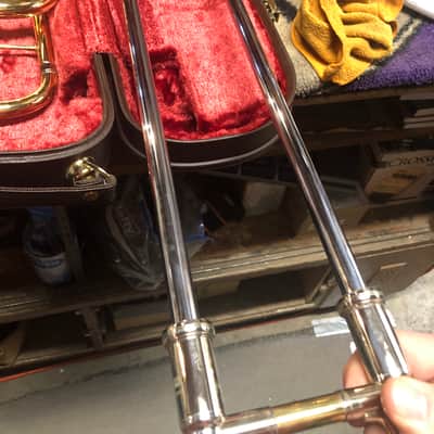 Yamaha YSL-882GO Xeno Open Wrap Trombone 2010s - Lacquered Brass image 11