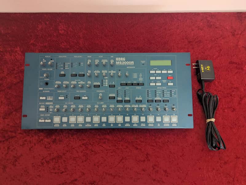 Korg MS2000R 2000s - Blue Rackmount Analog Modeling Synthesizer Synth image 1