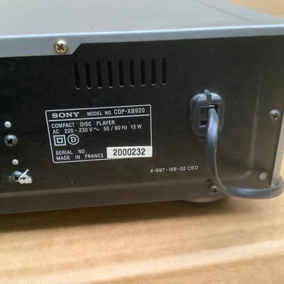 Sony CDP-XB920 QS High-end CD player  Silver XB  920 image 9