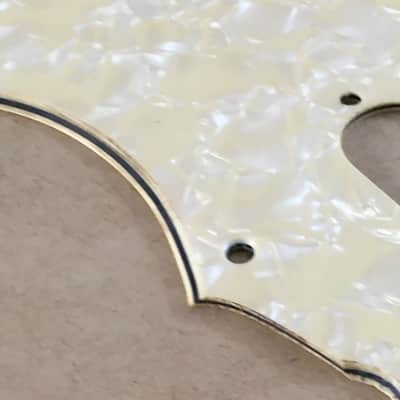 Aged Vintage Reissue USA Relic Pickguard Fender Mustang Guitar Aged Cream Pearl image 13