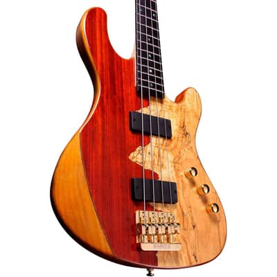 Cort Jeff Berlin Rithimic Bass Guitar - Natural Spalted Maple image 2
