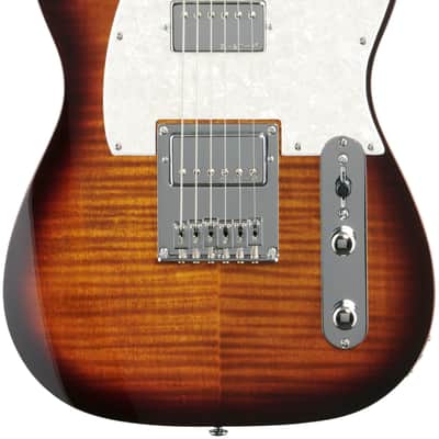 Michael Kelly 53DB Dark Tiger's Eye Electric Guitar Great 8 Boutique Mod; Maple Fretboard MK53HDTERO image 3