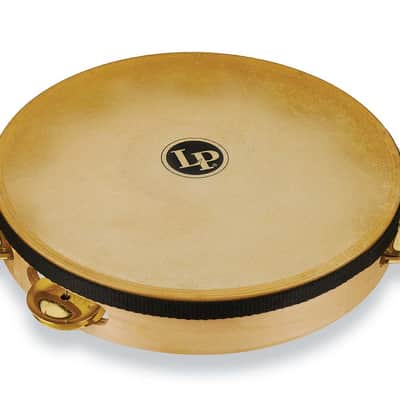 LP Pro 10 Inch Single Row Headed Tambourine - Brass image 2