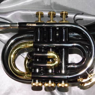 Allora MXPT-5801-BK Black Nickel Series Pocket Trumpet image 2