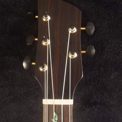 Handcrafted 5 String Baritone Ukulele, Spalted Maple, Taiwania, Vine Inlay, The Islands Soundhole, Soft-bag, Bruce Wei UG19-2341 image 9