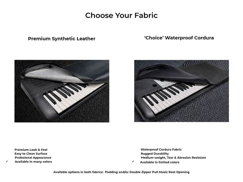 Novation Launchkey Mini 37 Ultimate Music Keyboard Cover | Choose your Color, Fabric, Pocket, Padding & more | Made in the US Novation Launchkey Mini 37 Ultimate Music Keyboard Cover | Choose your Color, Fabric, Pocket, Padding & more | Made in the US image 1