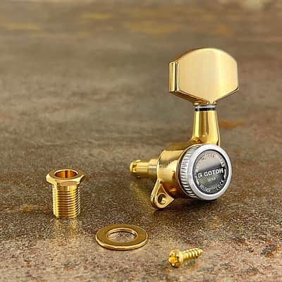 Gotoh Locking Tuners - SG381 01 - MG-T- 01 - Magnum Lock Trad -3 per side 07202GYTX image 2