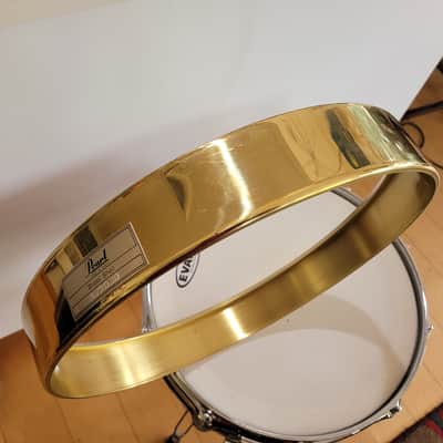 Pearl Free Floating Brass Shell Snare Drum B914-P 1983-1991 (1st Generation) image 13