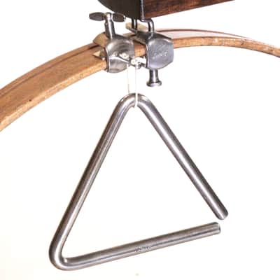 Ludwig Wood Block & 6" Triangle, Both with Logo, Traps Era 1920s-30s / INSPECTED & TESTED image 12
