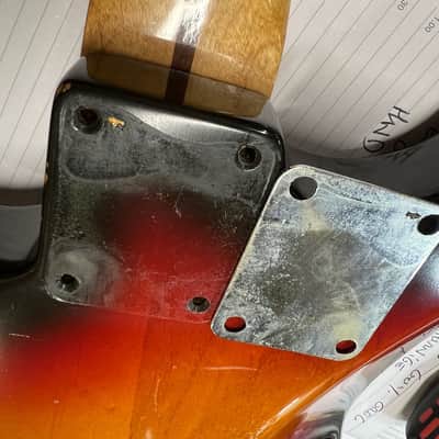 Fender Stratocaster with Old & Original Maple Neck 1959 - Sunburst Very Old Refin image 23