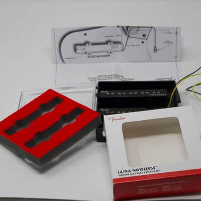 Fender Ultra Noiseless Jazz Bass V 5-String Pickup Set Black image 6