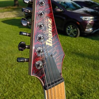 Ibanez Rg652mqfxs-dwm 2016 - dark wine doom burst image 7
