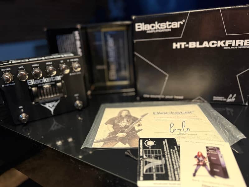 Blackstar HT-Blackfire Gus G Metal Valve Distortion 2010s - Black image 1