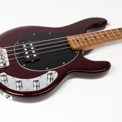 Ernie Ball Music Man StingRay 4 H Special, Translucent Oxblood / Roasted Maple *ON ORDER ETA  April 2026 image 3