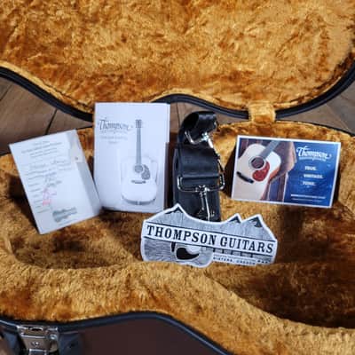 Preston Thompson Guitars Size 2 BA Brazilian Rosewood and Spruce Parlor Guitar with Calton Case - Natural image 18