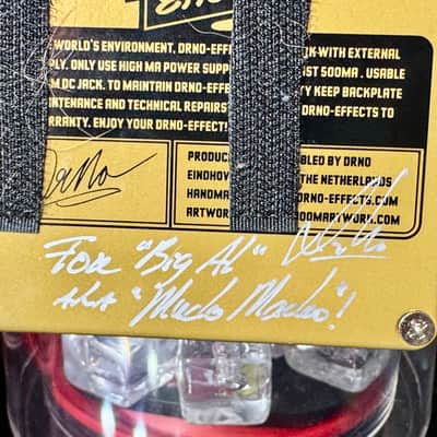Dr NO Effects BLACK MAGIC BASS DISTORSION  Signed for “Big Al”  Founder of Al’s Music Factory by Roel Aben  2005 image 4