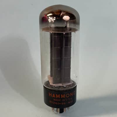 1960 Sylvania 5U4GB Vintage Black Plate Halo Getter Hammond Tube! T233 image 1