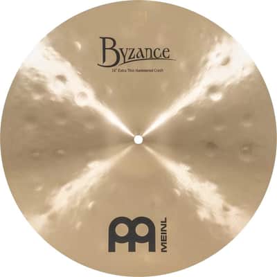 Meinl Byzance Traditional Extra Thin Hammered Crash Cymbal 16" image 1