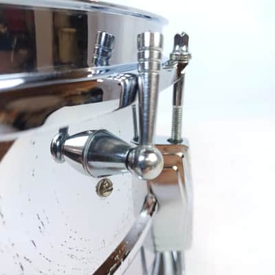 Ludwig 6.5x14"1964 #9268 Super-Sensitive #411 Snare Drum COB Brass Rims Red-Felt image 7