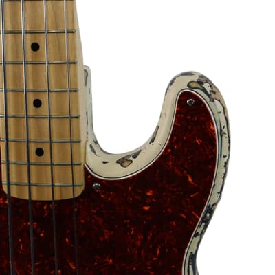 1993 Fender Custom Shop ‘50s P/J Precision Jazz Bass Olympic White Relic image 9