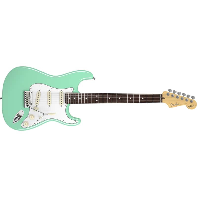 Immagine FENDER - Jeff Beck Stratocaster Rosewood Fingerboard  Surf Green 0119600857 - 1