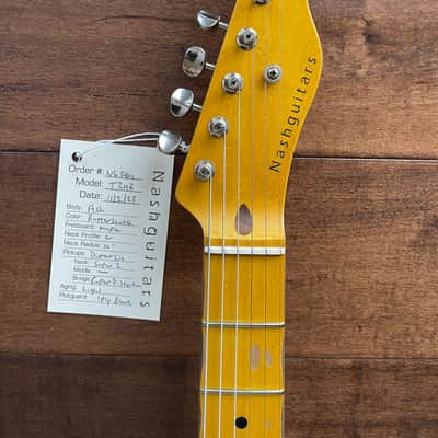 Nash Guitars Model T-2HB Humbuckers Butterscotch Blonde Maple Neck NG5801 image 7