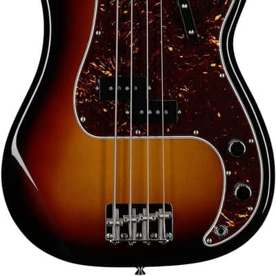Fender American Vintage II 1960 Precision Electric Bass, Rosewood Fingerboard, 3-Color Sunburst image 2
