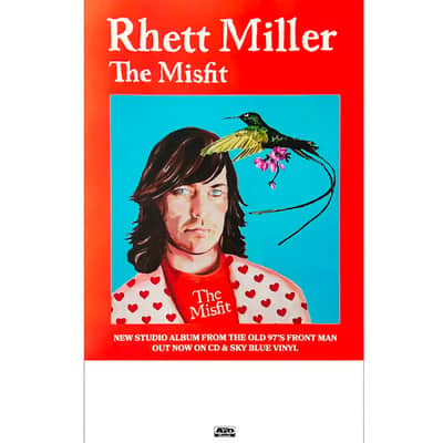 Rhett Miller - The Misfit 2022 Ltd Ed New RARE Tour Poster! The OLD 97's Alternative Country Indie Folk Rock image 1