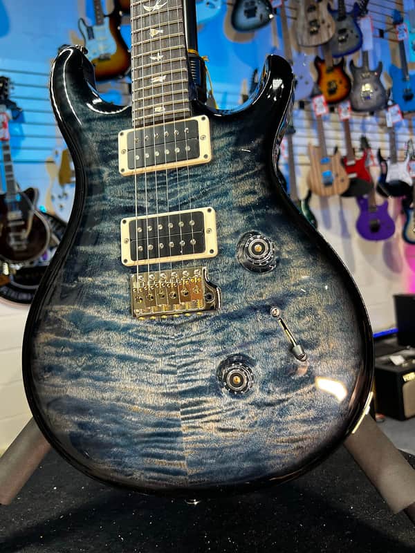 New PRS Custom 24 Custom Color – Faded Whale Blue Smokewrap Burst, PRS Case, Signature Dealer, FREE PLEK 876 image 1
