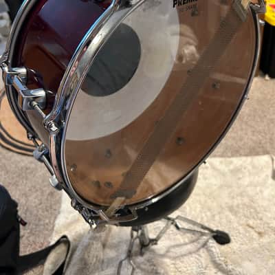 Premier Signia Marquis Rare 7-Piece Kit – 1999 UK Maple – Cherry Red – Flagship Series – w/ Cases EX image 16