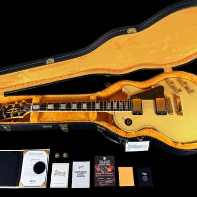 2025 Les Paul Custom Custom Shop Murphy Lab Ultra Light Aged ~ Aged Aspen White image 14