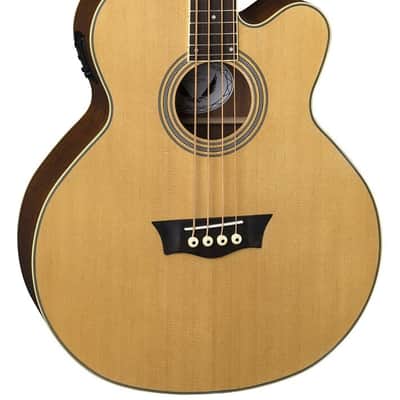 Dean 4 String A/E Bass, Spruce Top/Natural, EABC, Hard Case Bundle image 2