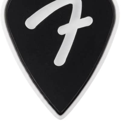 Genuine Fender F-Grip 3-Ply Guitar Picks - 351 Shape - Black - 3 PACK image 3