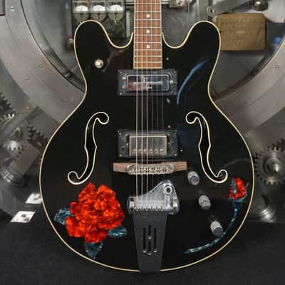 Hofner Red Rose Semi-Hollow Electric - Black Germany image 1