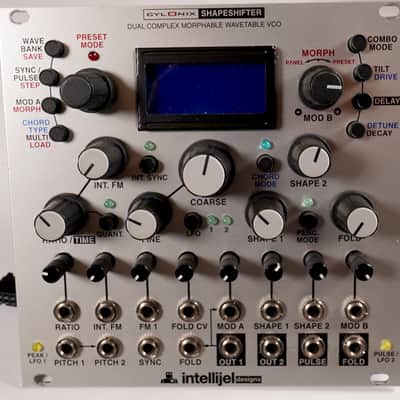 Intellijel Cylonix Shapeshifter Dual Wavetable VCO Eurorack Synth Module 2015 - Present - Silver image 2