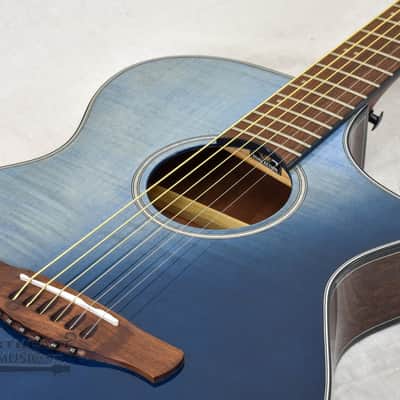 Ibanez AEWC32FM Acoustic/Electric Guitar - Indigo Sunset Fade image 6