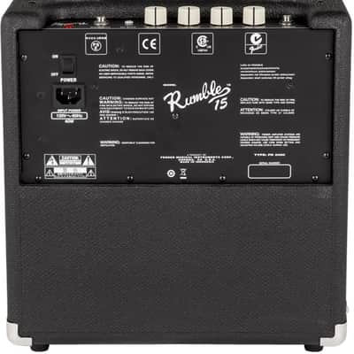 Fender Rumble 15 V3 Bass Combo Amplifier image 2