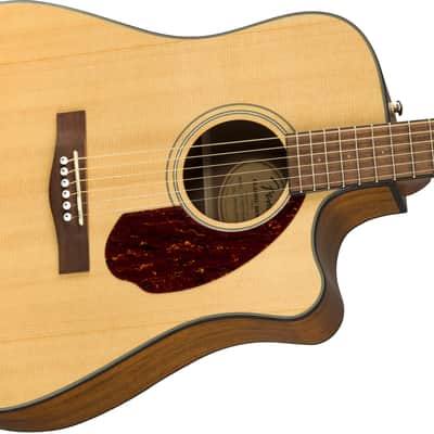Fender CD-140SCE Dreadnought Acoustic-Electric Guitar Natural w/Hard Case image 4