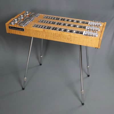 1957 Rickenbacker CW-758 Triple Neck LONG SCALE T8 Console Steel Guitar FIGURED MAPLE image 1