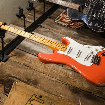 Fender Limited Edition Custom Shop '57 Strat Relic - Aged Tahitian Red image 8