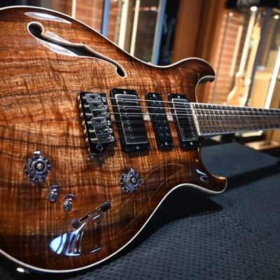 PRS Private Stock Special Semi-Hollow Koa Natural with Light Smokeburst #9972 image 3