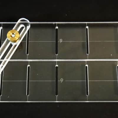 Lone Buck Guitars Bass Guitar Adjustable 34" - 35" Fan Fret Multi-scale layout tool for fingerboard fretting Acrylic 2025 image 4
