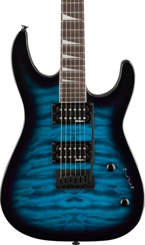 NEW Jackson JS Series Dinky JS20 DKQ 2PT - Transparent Blue, This Sweet Axe Comes With A Pro Set Up!!! image 1