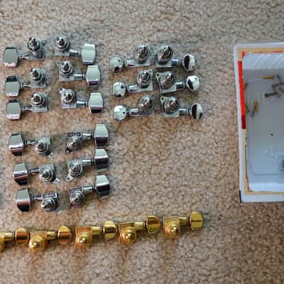 GUITAR TUNING HEADS:  PRS, Ibanez, etc  2000s 2010s - Chrome, gold image 2