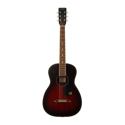 Gretsch Jim Dandy Parlor Acoustic Guitar – X-Braced Body with Walnut Fingerboard (Deep Cherry Burst) image 1